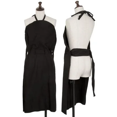 ヨウジヤマモト ファムYohji Yamamoto FEMME コットン前掛けベルテッドワンピース