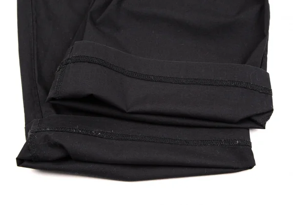 イッセイミヤケペルマネンテISSEY MIYAKE PERMANENTE コットンストレッチタックワイドパンツ 黒2 K-107321_009