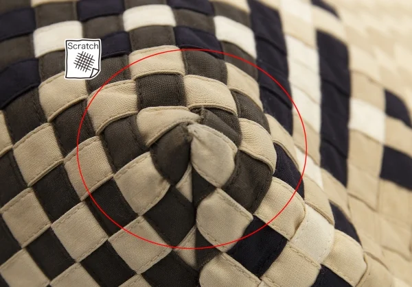 イッセイミヤケ ハートタマシャISSEY MIYAKE HaaT TaMaSHa 編み込みハンドバッグ ベージュ茶 K-107328_010