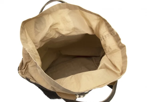イッセイミヤケ ハートタマシャISSEY MIYAKE HaaT TaMaSHa 編み込みハンドバッグ ベージュ茶 K-107328_017