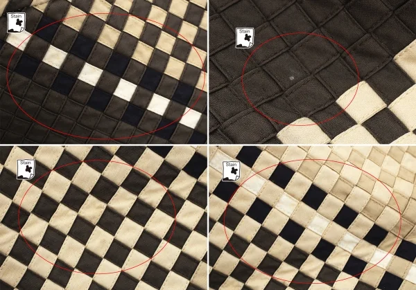 イッセイミヤケ ハートタマシャISSEY MIYAKE HaaT TaMaSHa 編み込みハンドバッグ ベージュ茶 K-107328_006