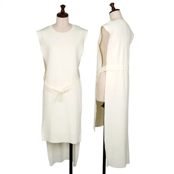 エンフォルドENFOLD サイドオープンロングニットベスト オフ38 K-107331_001