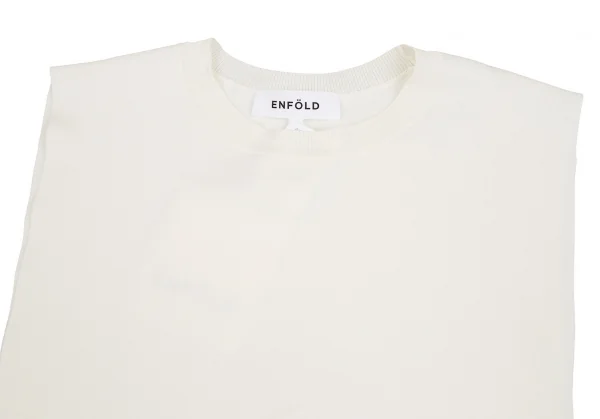 エンフォルドENFOLD サイドオープンロングニットベスト オフ38 K-107331_003