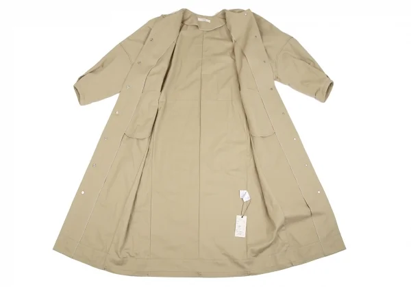 ローヘンLOHEN デザイン2WAYロングコート ベージュ38 K-107341_010