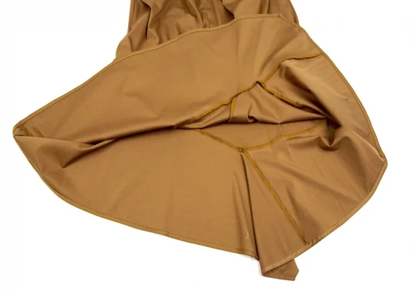 エレンディークELENDEEK ネックギャザーマーメイドストレッチワンピース ブラウン2 K-107342_007