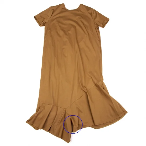 エレンディークELENDEEK ネックギャザーマーメイドストレッチワンピース ブラウン2 K-107342_008