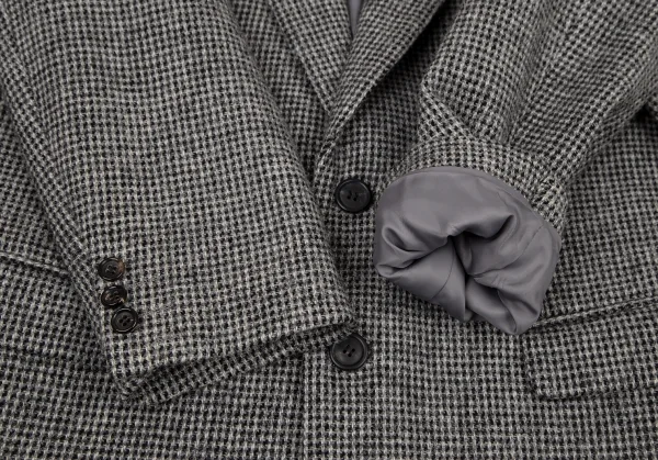 パパスPapas ハリスツイード2Bジャケット グレーM46 K-107343_006