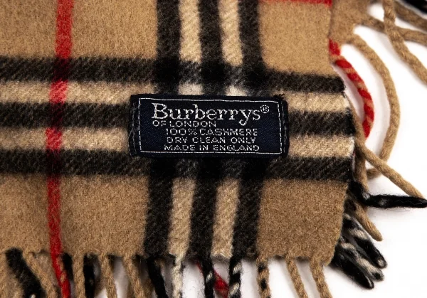 バーバリーズBurberrys' ノバチェックフリンジマフラー ベージュ K-107344_005
