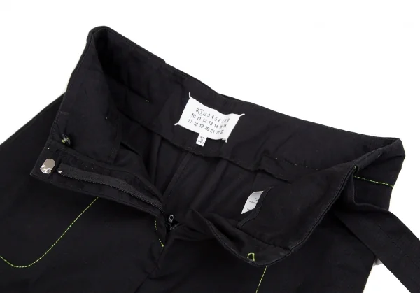 メゾン マルジェラMaison Margiela 1 ベルト付きコットンリネンネオン