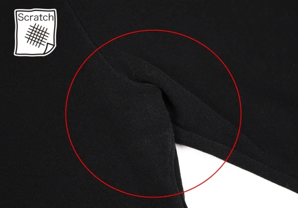 ワイズY's ポリハイネックカットソー 黒3 K-107377_004