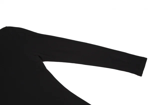 ワイズY's ポリハイネックカットソー 黒3 K-107377_008