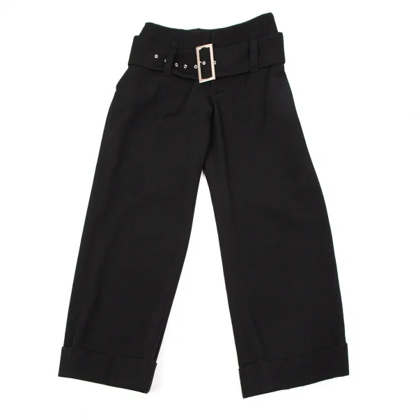 ヨウジヤマモト ファムYohji Yamamoto FEMME オールドギャバベルテッドセットアップ 黒1 K-107407_012