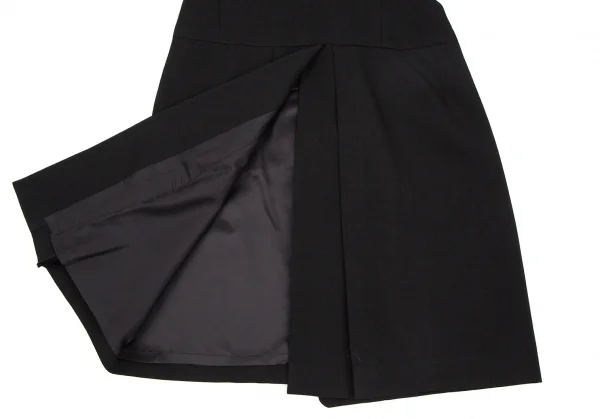 ヨウジヤマモト ファムYohji Yamamoto FEMME オールドギャバベルテッドセットアップ 黒1 K-107407_009