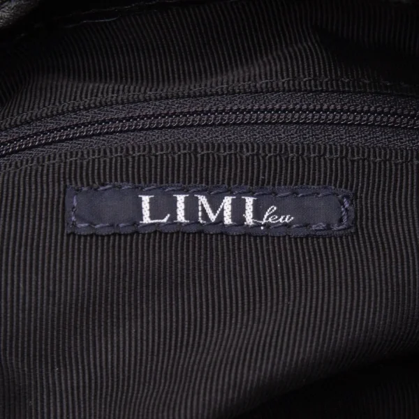 リミフゥLIMI feu スウェードレザー切替スカルスタープリントフラップショルダーバッグ 黒グレー K-107412_013