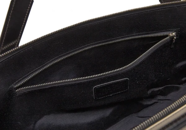 ジャンポールゴルチエJean Paul GAULTIER 配色切替レザーハンドバッグ 茶他 K-107414_015