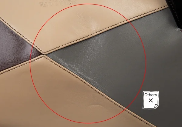 ジャンポールゴルチエJean Paul GAULTIER 配色切替レザーハンドバッグ 茶他 K-107414_004