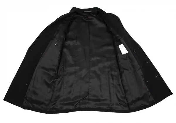 バジュラbajra ウール混ジャガードパッチワークジャケット 黒M K-107453_013