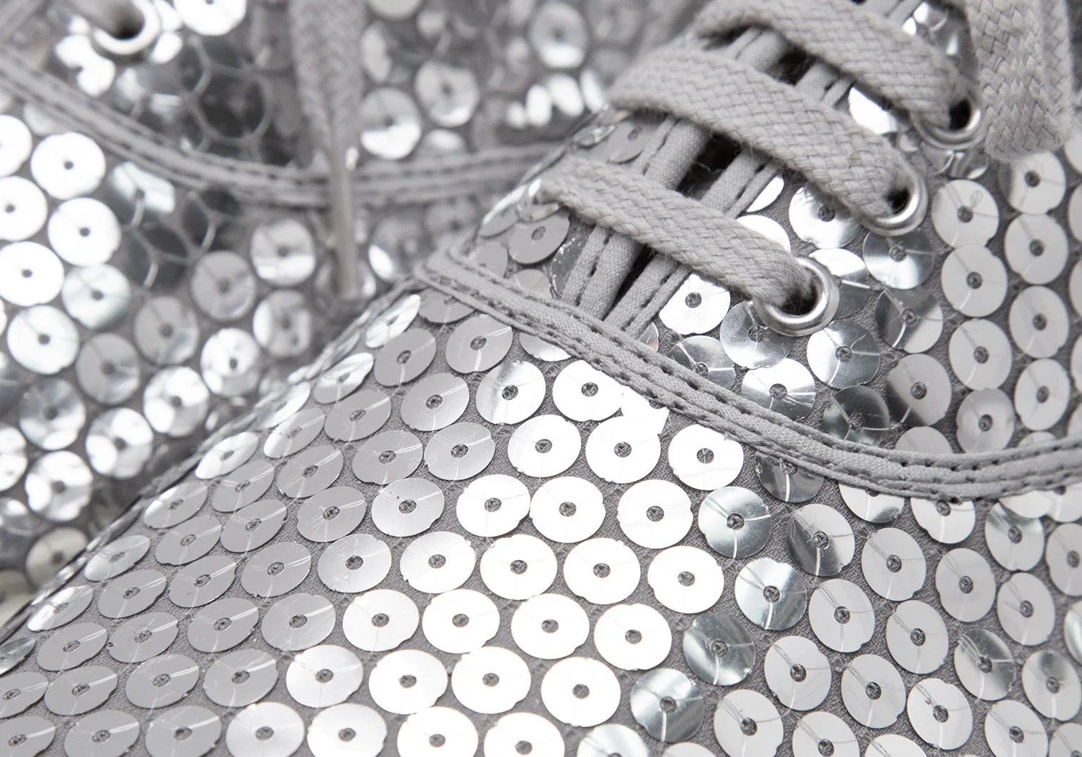 COMME des GARCONS Sequins Sneakers Silver US 8 (K-107478