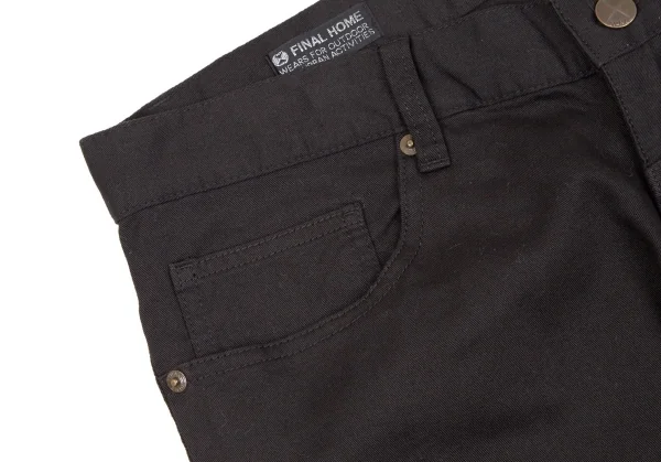 ファイナルホームFINAL HOME コットン製品洗いテーパードパンツ 黒M K-107497_005