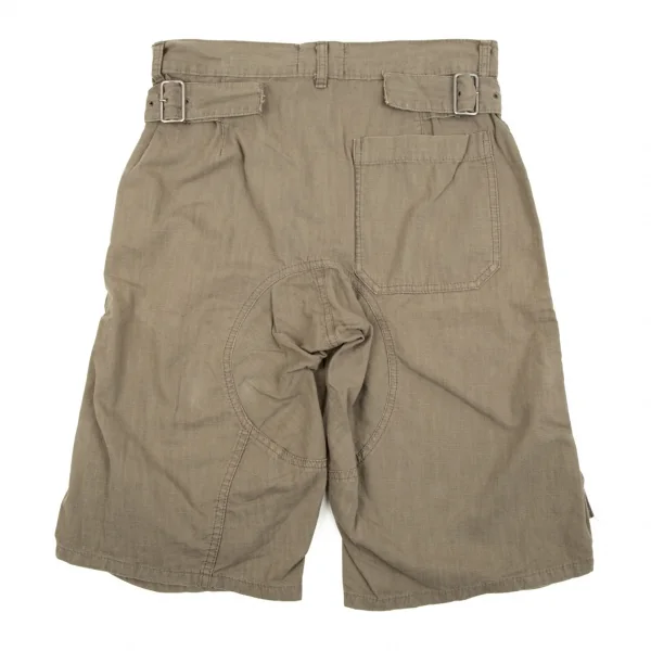 ズッカzucca コットン製品洗いベルテッドミリタリーショートパンツ カーキ0 K-107500_010