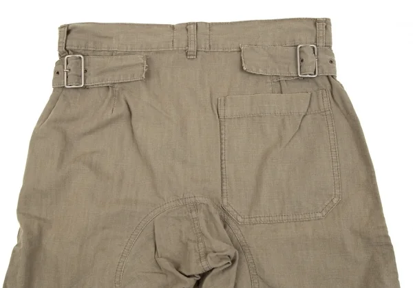 ズッカzucca コットン製品洗いベルテッドミリタリーショートパンツ カーキ0 K-107500_011