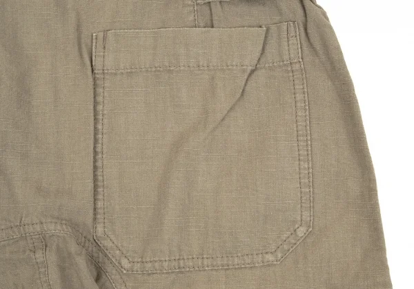 ズッカzucca コットン製品洗いベルテッドミリタリーショートパンツ カーキ0 K-107500_013