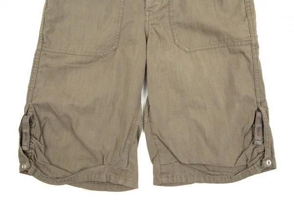 ズッカzucca コットン製品洗いベルテッドミリタリーショートパンツ カーキ0 K-107500_006