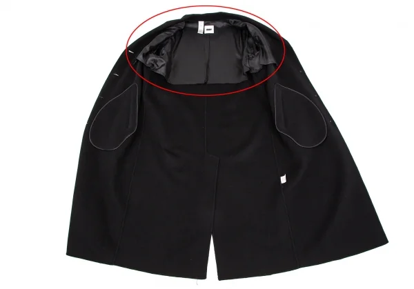 ダナキャランDKNY ウールアンゴラチェスターコート 黒S K-107519_010