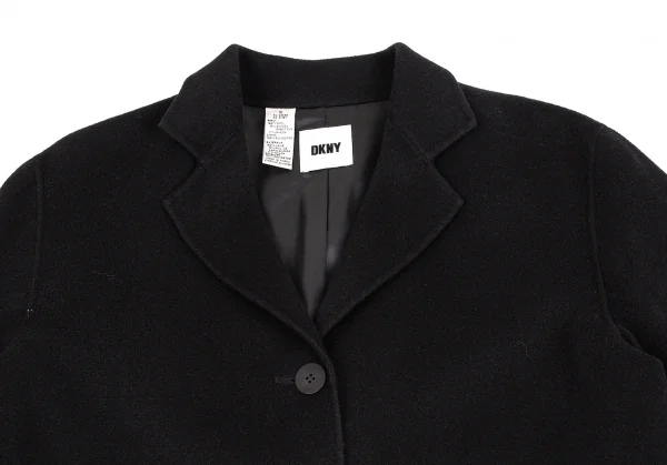 ダナキャランDKNY ウールアンゴラチェスターコート 黒S K-107519_003