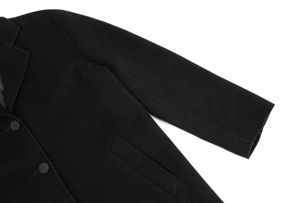 ダナキャランDKNY ウールアンゴラチェスターコート 黒S K-107519_004