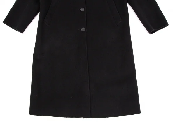 ダナキャランDKNY ウールアンゴラチェスターコート 黒S K-107519_008