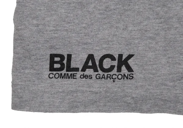 ブラックコムデギャルソンBLACK COMME des GARCONSミッキーシルエットプリントTシャツ グレーM K-107541_010