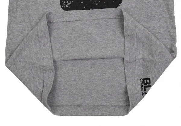 ブラックコムデギャルソンBLACK COMME des GARCONSミッキーシルエットプリントTシャツ グレーM K-107541_008