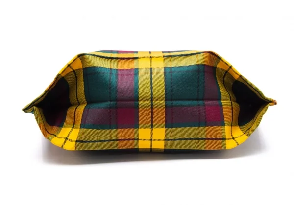 コムコム コムデギャルソンCOMME des GARCONS タータンチェックハンドバッグ 黄緑他 K-107552_005