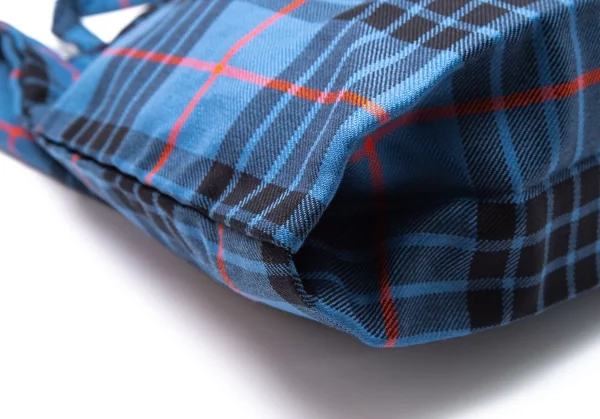 新品!コムデギャルソンCOMME des GARCONS HaPPy RIBBON ねじれデザインチェックトートバッグ 青黒赤 K-107553_007