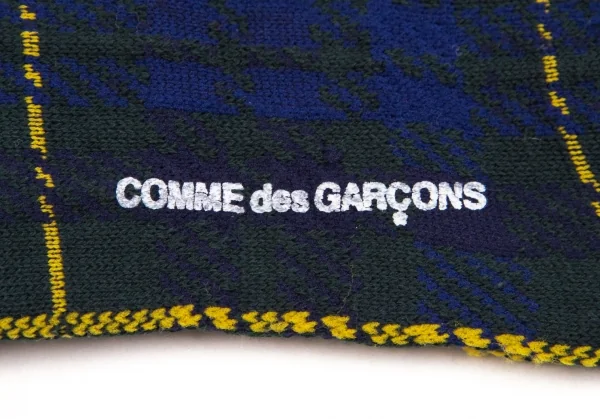 新品!コムデギャルソンCOMME des GARCONS チェック織ハイカットソックス 緑黄青 K-107560_005