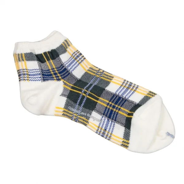 新品!コムデギャルソンCOMME des GARCONS チェック織ショートソックス 白緑他 K-107566_001
