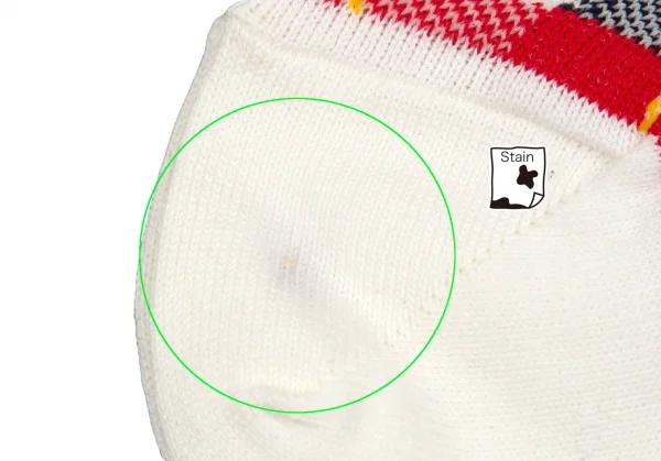 コムデギャルソンCOMME des GARCONS チェック織ショートソックス 白緑他 K-107567_005