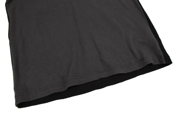 ヨウジヤマモト プールオムYohji Yamamoto POUR HOMME ナンバリングプリントフットボールTシャツ 黒チャコール2 K-107589_010