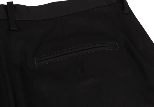 ヨウジヤマモト ファムYohji Yamamoto FEMME コットンワイドチノパンツ 黒3 K-107602_011