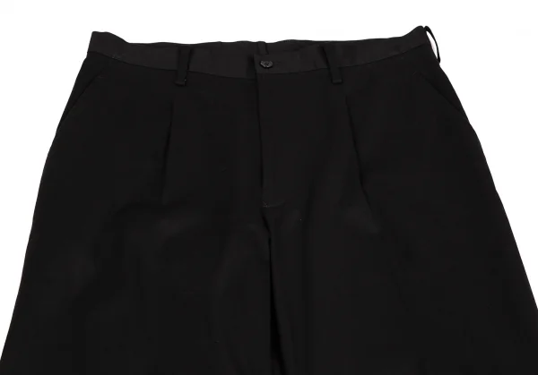 ヨウジヤマモト ファムYohji Yamamoto FEMME コットンワイドチノパンツ 黒3 K-107602_002