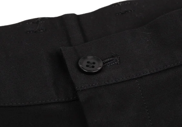 ヨウジヤマモト ファムYohji Yamamoto FEMME コットンワイドチノパンツ 黒3 K-107602_003