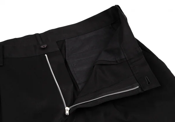 ヨウジヤマモト ファムYohji Yamamoto FEMME コットンワイドチノパンツ 黒3 K-107602_004