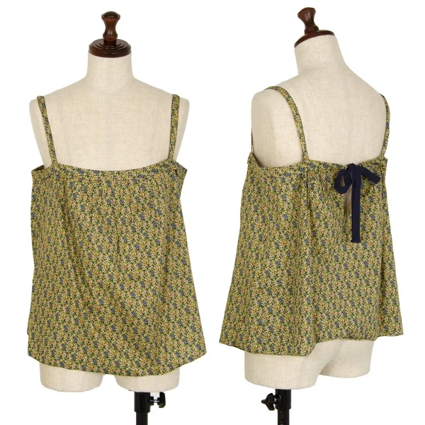 ドレステリアDRESSTERIOR 花柄ショートキャミソール 黄緑マルチM位 K-107622_001
