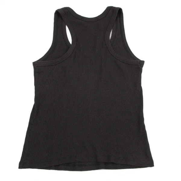 シーバイクロエSEE BY CHLOE プリントリブタンクトップ 黒38 K-107626_008