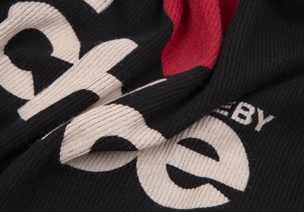 シーバイクロエSEE BY CHLOE プリントリブタンクトップ 黒38 K-107626_009