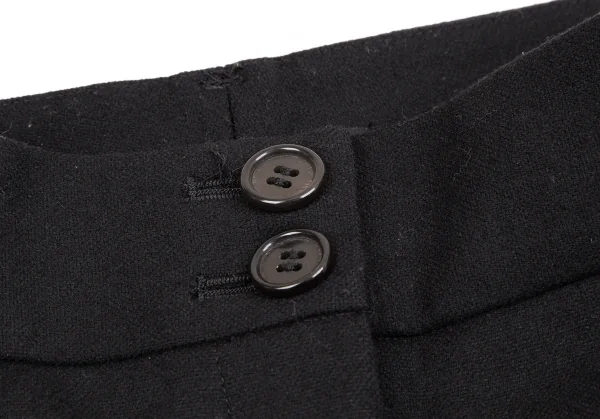 セオリーTheory ウールロールアップショートパンツ 黒2 K-107628_002