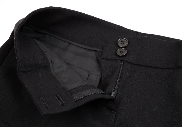 セオリーTheory ウールロールアップショートパンツ 黒2 K-107628_003