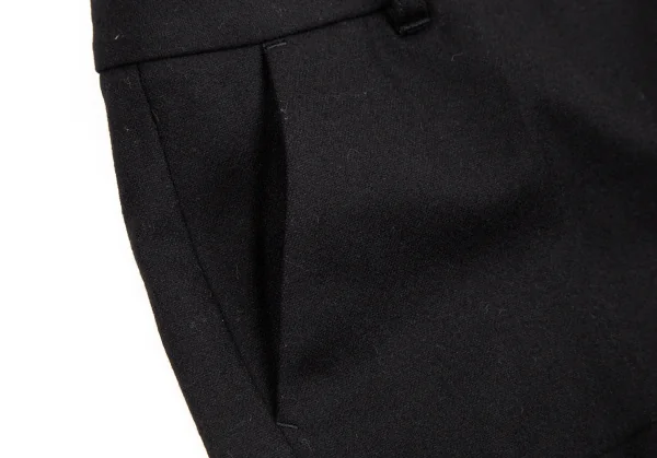 セオリーTheory ウールロールアップショートパンツ 黒2 K-107628_004