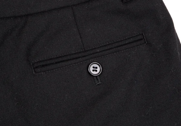 セオリーTheory ウールロールアップショートパンツ 黒2 K-107628_007